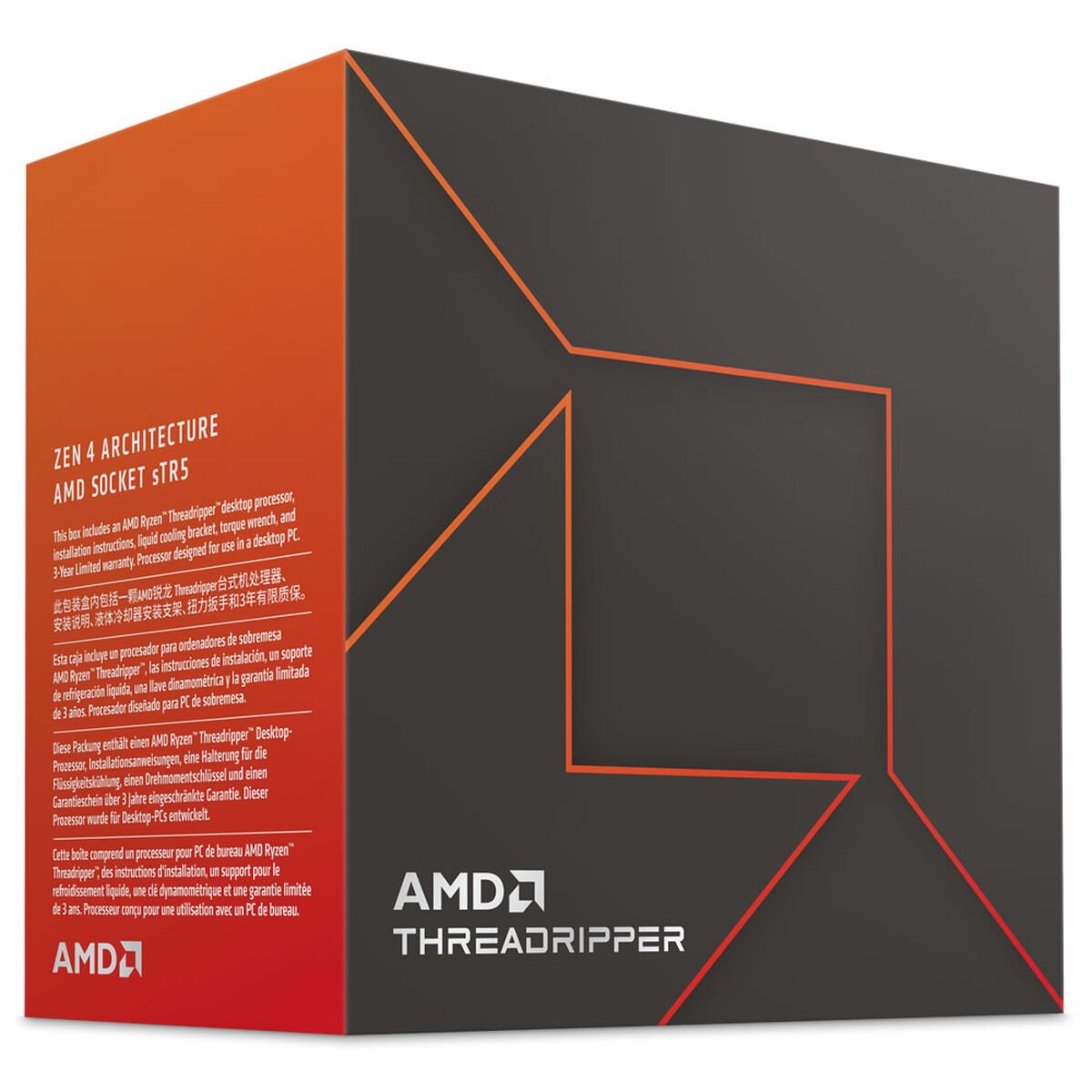 Processador AMD Threadripper 7980X 64-Core (3.2GHz-5.1GHz) 320MB sTR5 TRX50