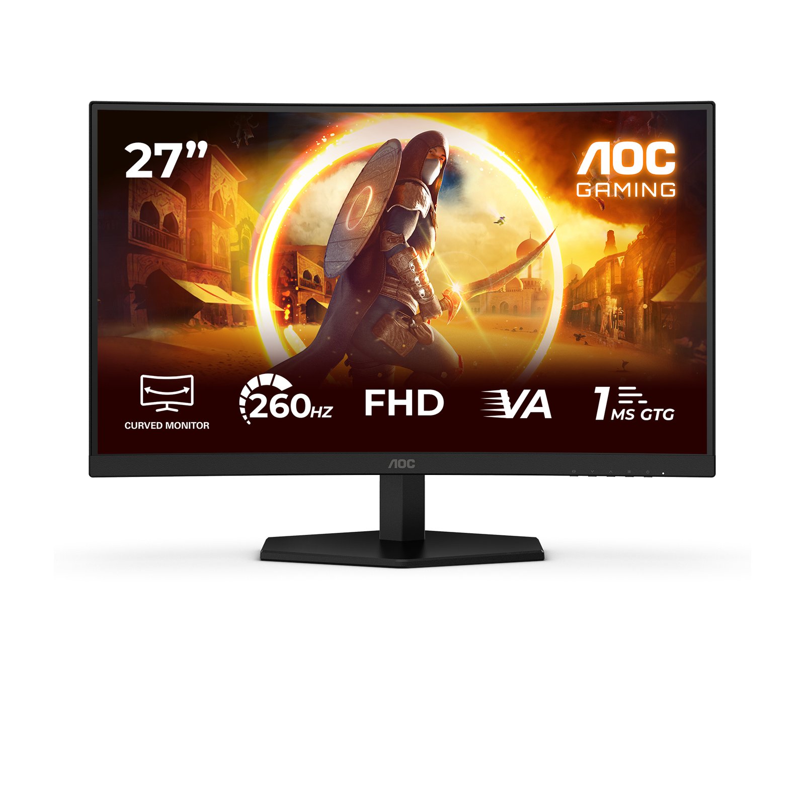 Monitor AOC Gaming C27G42ZE Curved Fast VA W-LED 27" FHD 180Hz 1ms