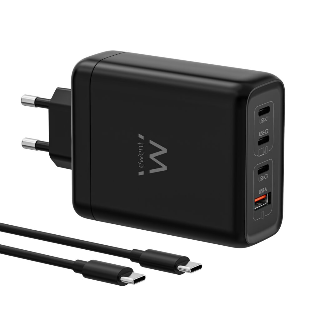 Ewent EW1337 140W GaN - Vista Frontal