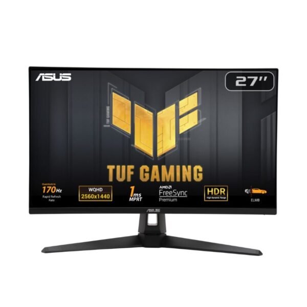 Monitor Asus TUF Gaming VG27AQA1A 27" WQHD 170Hz 1ms ELMB FreeSyncP ShadowBoost HDR