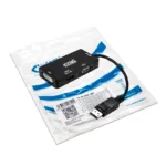 Conversor Nanocable Displayport Macho > HDMI Femea + VGA Femea + DVI Femea 15 CM Preto - Image 2