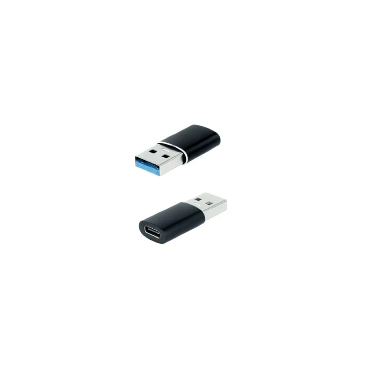 ADAPTADOR USB-A/M 3.1 A USB-C/H ALUMINIO NEGRO NANOCABLE 10.02.0012 - Image 1