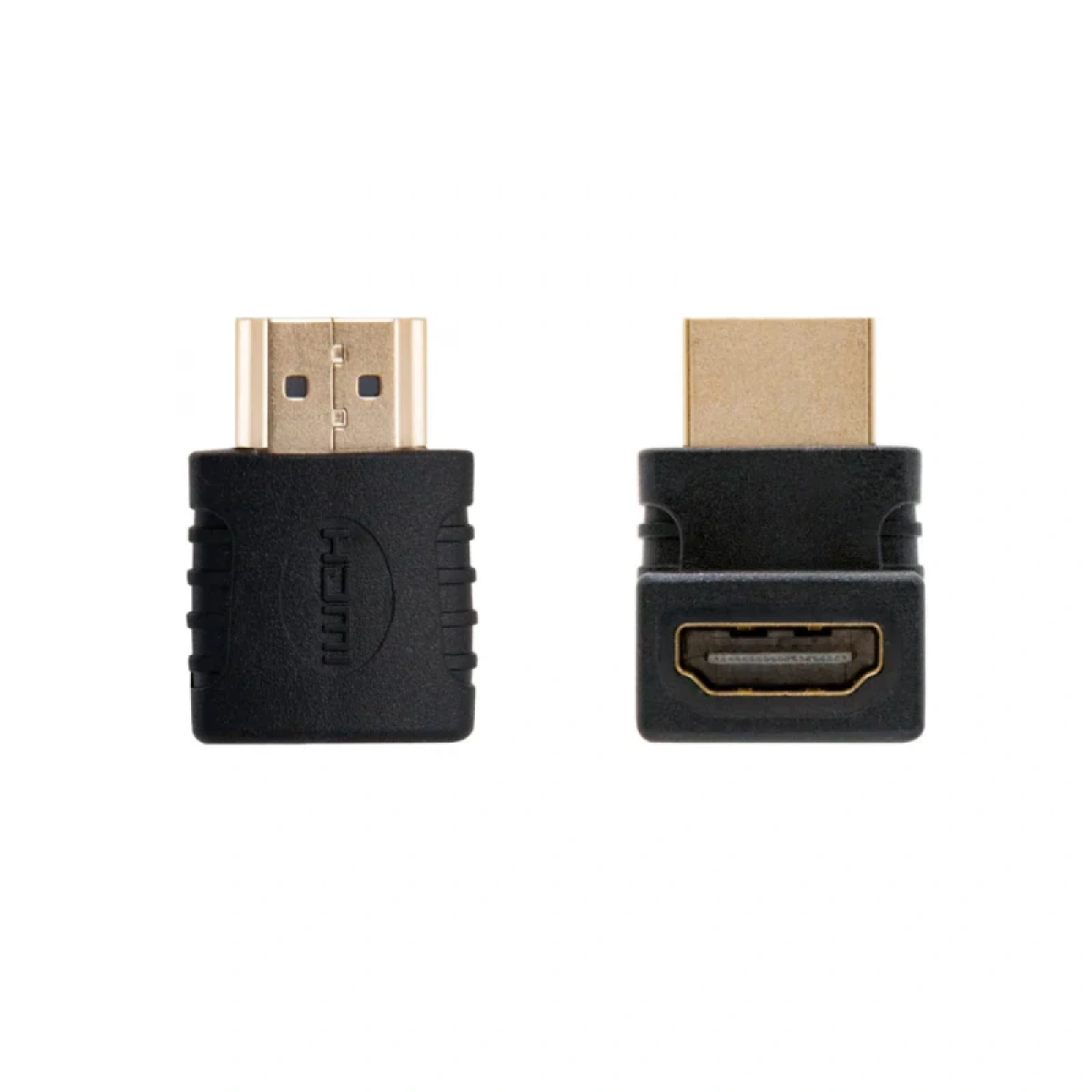 Adaptador HDMI Angular Nanocable A/F-A/M Preto - Image 1