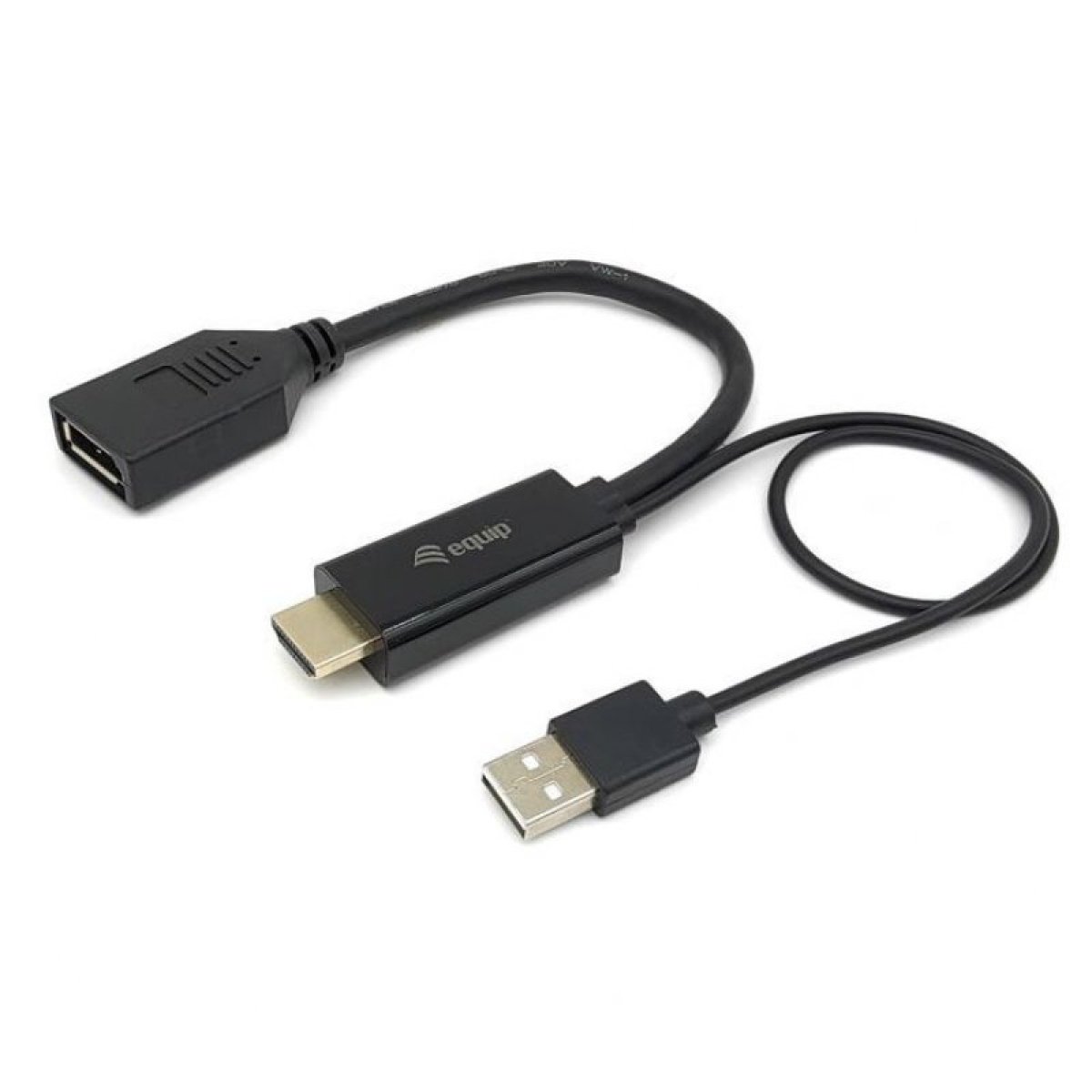Adaptador EQUIP  HDMI-DisplayPort M/F Preto - Image 1