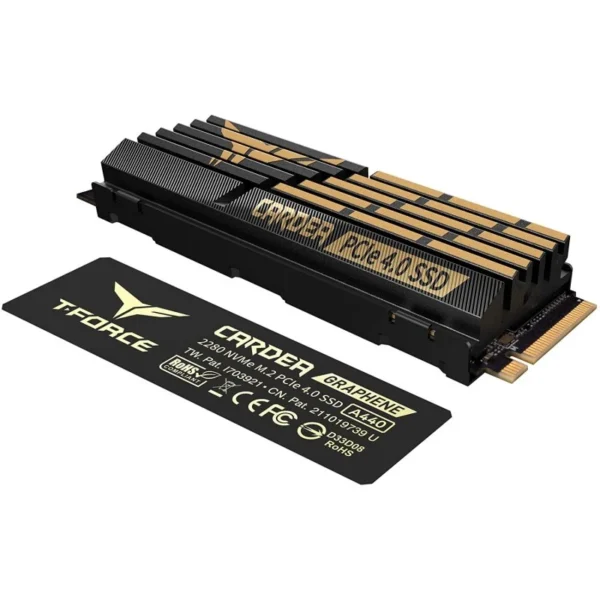 Disco SSD M.2 2280 TeamGroup Cardea A440 c/ Heatsink NVMe 2TB