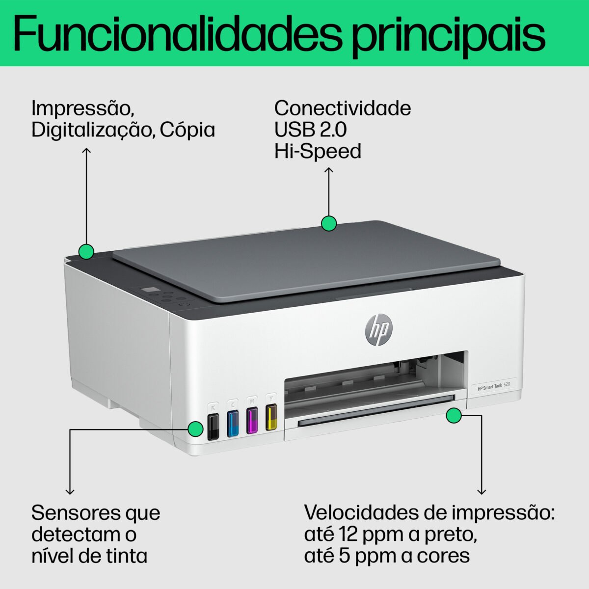 Impressora HP Smart Tank 5105 - AiO - Light Basalt - Image 3