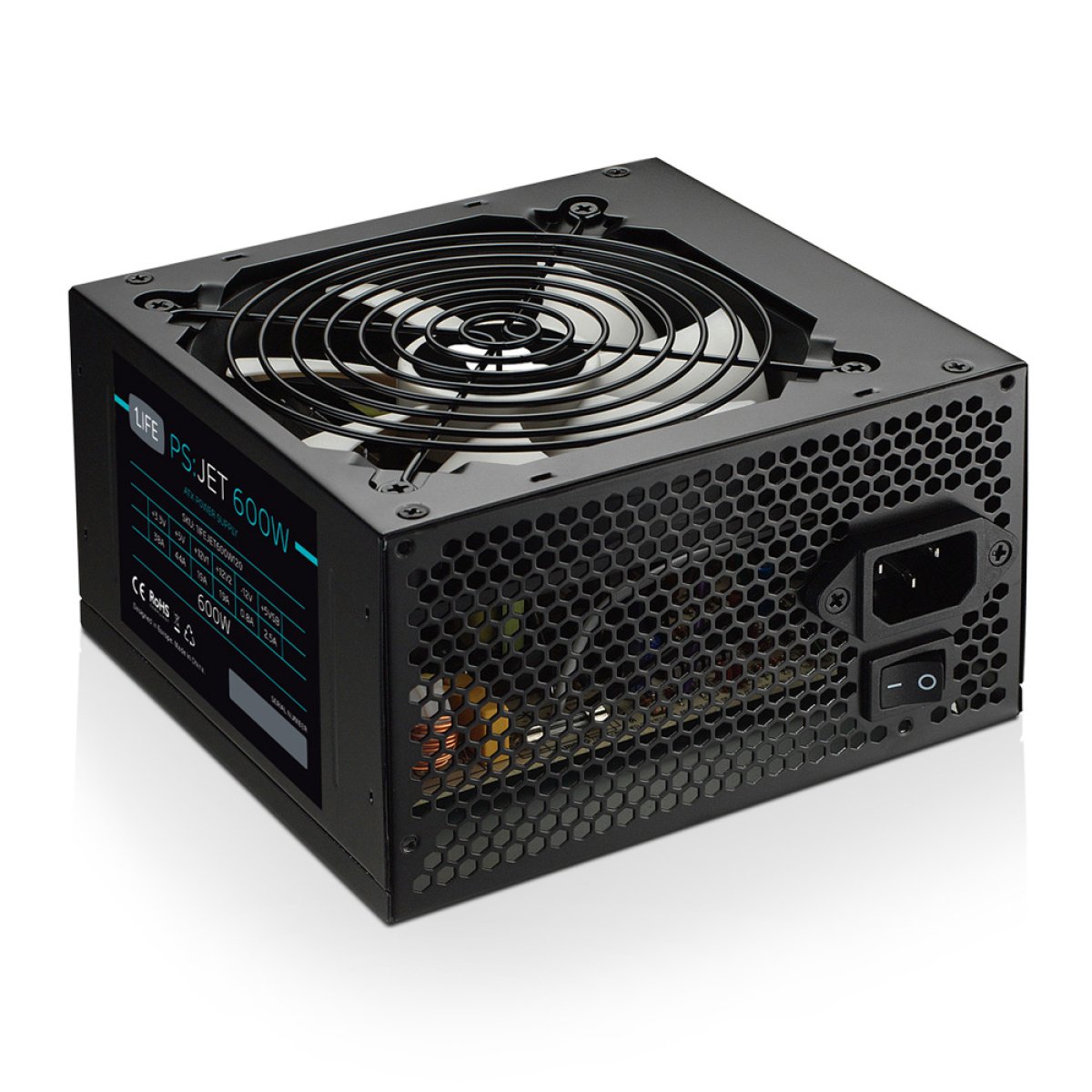 Fonte de Alimentação ATX 1Life ps:jet 600W - Image 1