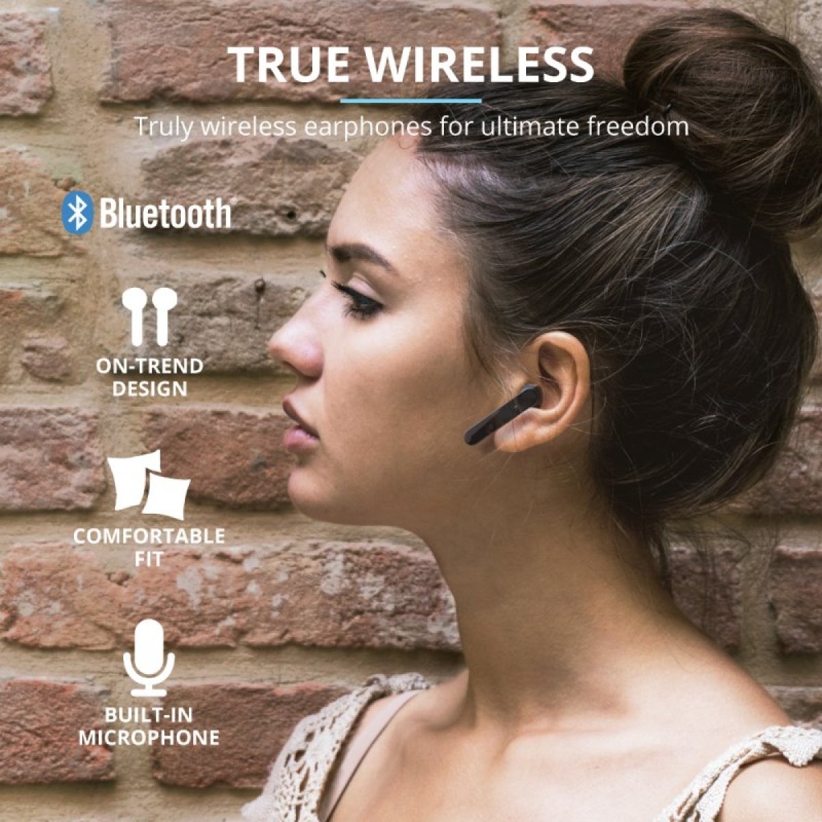 Auriculares Trust Primo Touch Bluetooth Pretos - Image 7