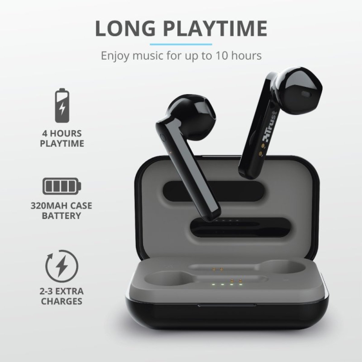Auriculares Trust Primo Touch Bluetooth Pretos - Image 8