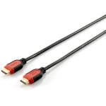 Cabo EQUIP HDMI HQ M/M com Ethernet Preto 1M