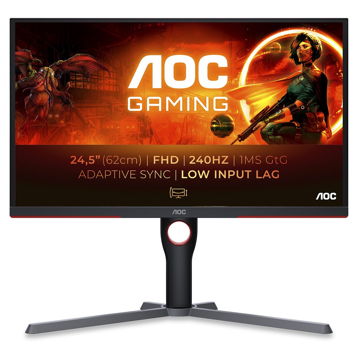 Monitor AOC 25G3ZM/BK VA 24.5" FHD 16:9 240Hz FreeSync - Image 1