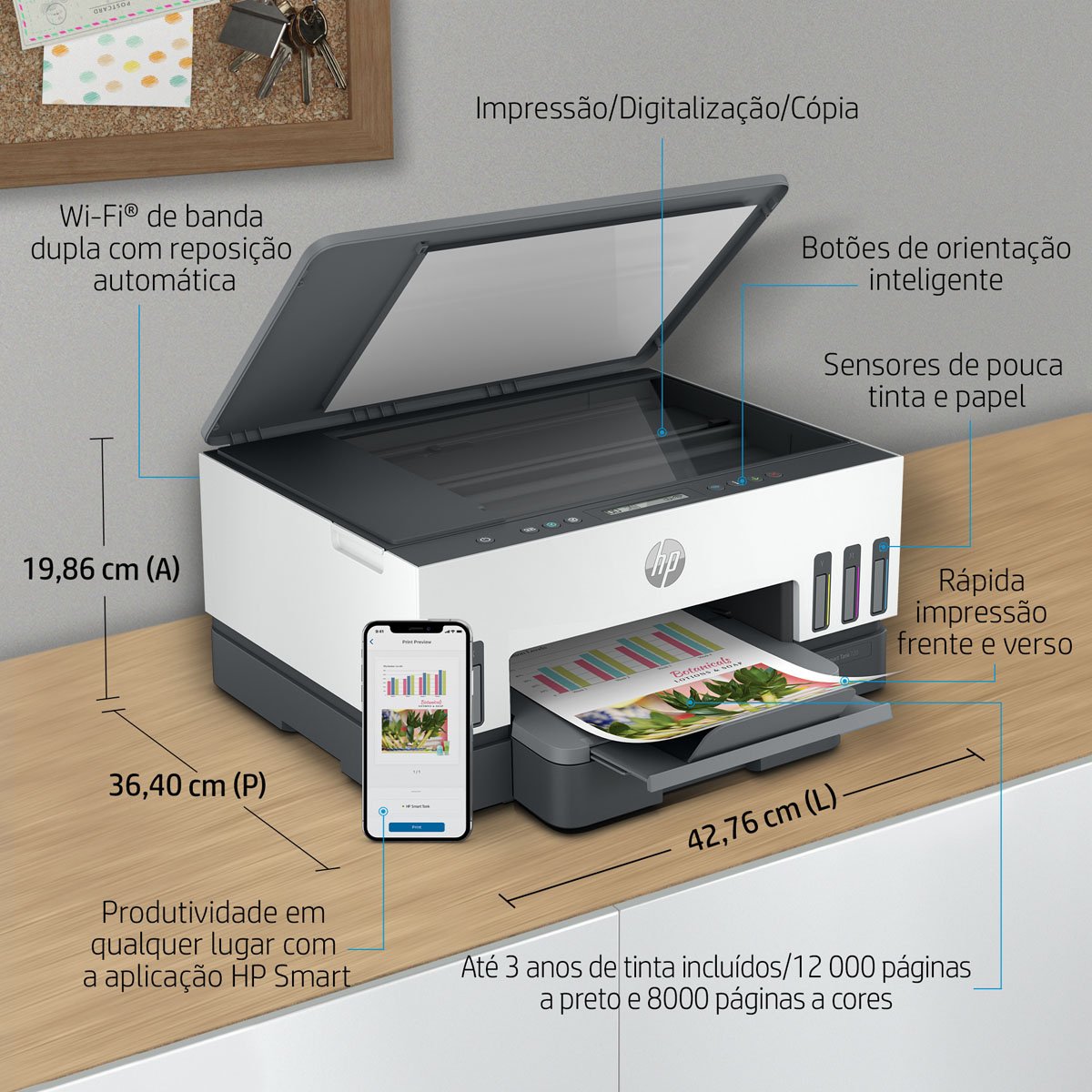 Impressora Multifunções HP Smart Tank 7005 Wireless - Image 6