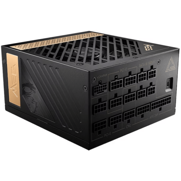 Fonte de Alimentação Modular MSI MEG A1300P PCIE5 1300W 80+ Platinum