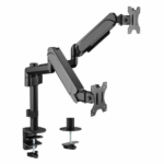 Suporte EQUIP de mesa para monitor duplo de 17'-32'