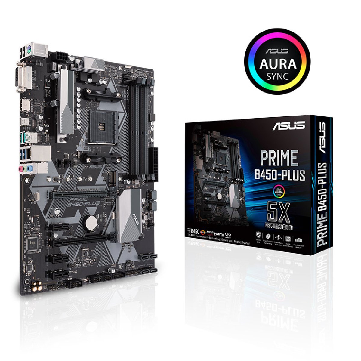 Motherboard Asus Prime B450-PLUS AMD AM4 - Image 1