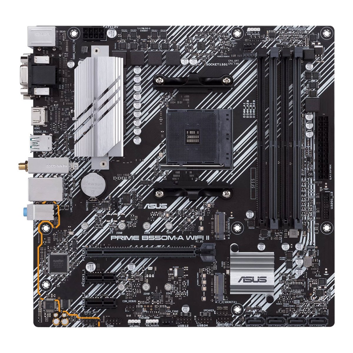 Motherboard Asus PRIME B550M-A WIFI II Micro-ATX - Image 2