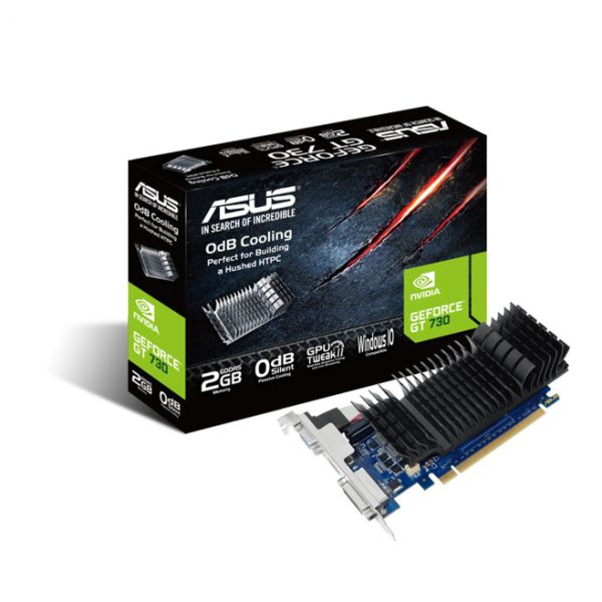 Placa Gráfica Asus GeForce GT 730 Silent 2GB GDDR5 - Image 1