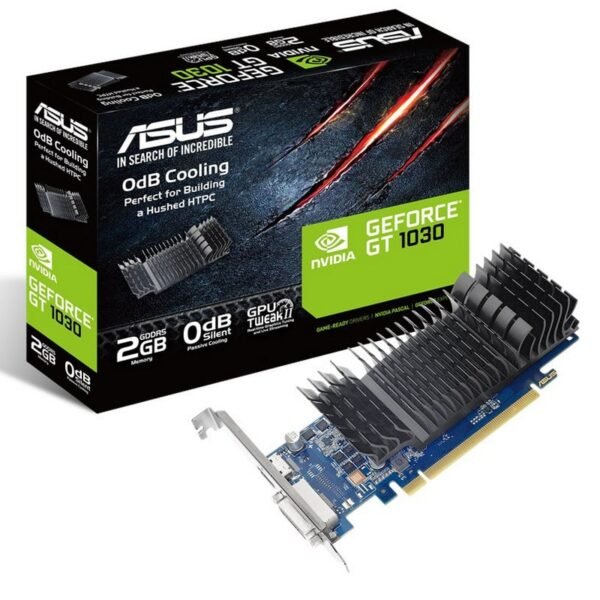 Placa Gráfica Asus GeForce GT 1030 Silent 2GB GD5