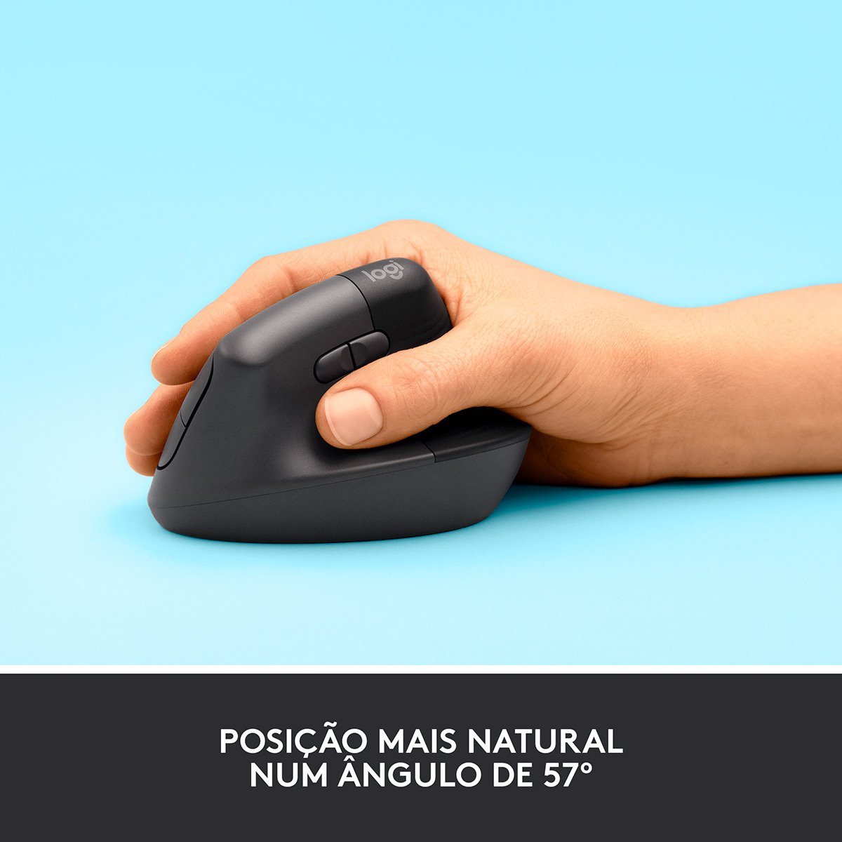 Rato Laser Logitech Lift Vertical Ergonomic Wireless/Bluetooth 4000DPI Graphite - Image 3