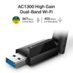 Adaptador USB TP-Link Archer T3U Plus AC1300 High Gain Wireless Dual Band - Image 3
