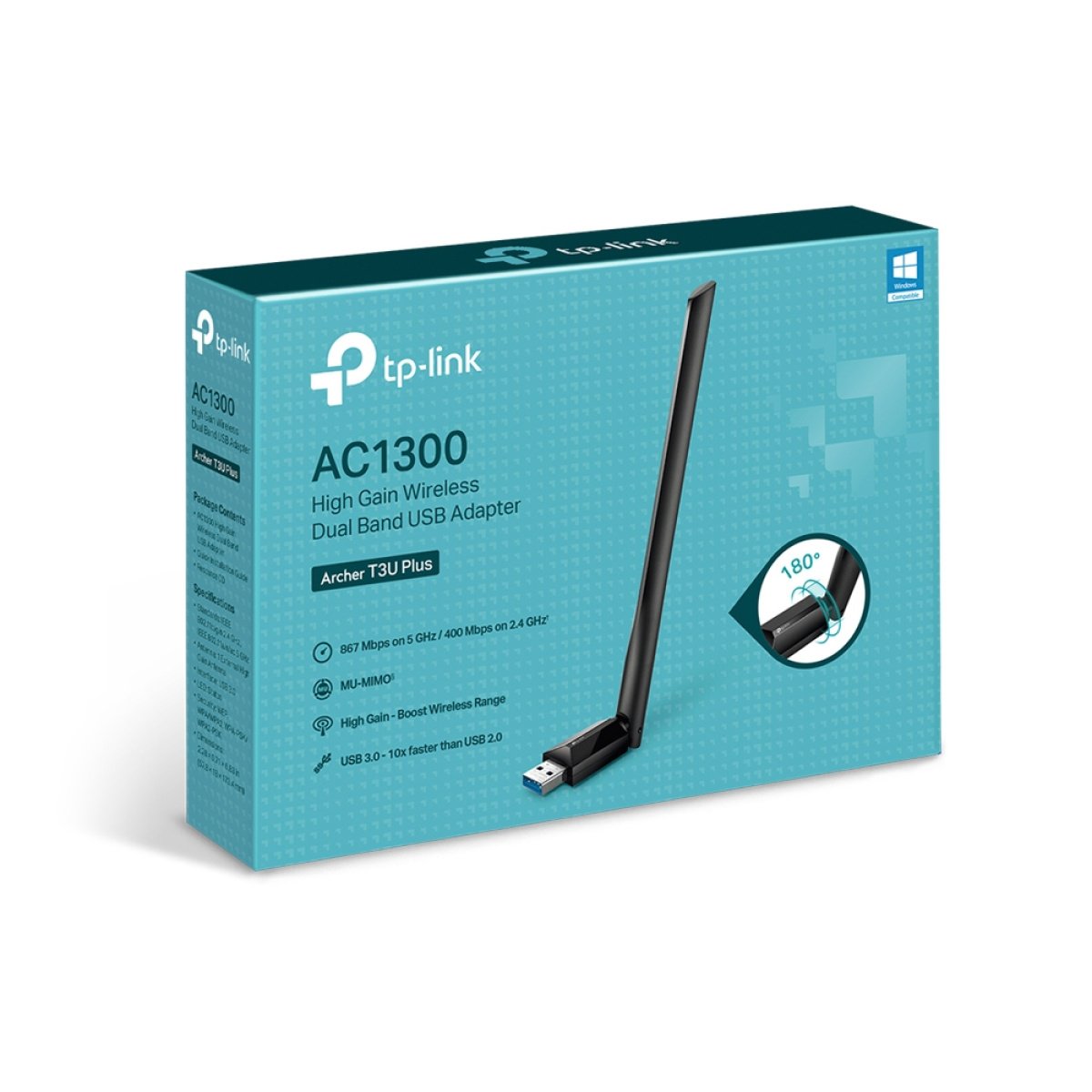 Adaptador USB TP-Link Archer T3U Plus AC1300 High Gain Wireless Dual Band - Image 4