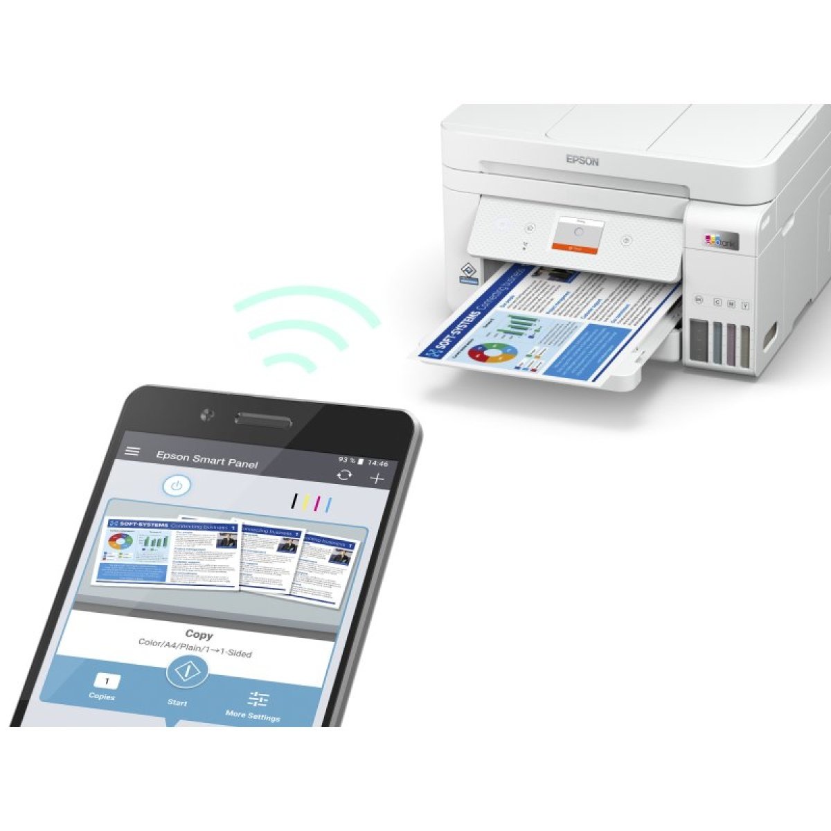 Impressora Epson Multifunções Cores Wireless EcoTank ET-4856 (A4) - Image 4