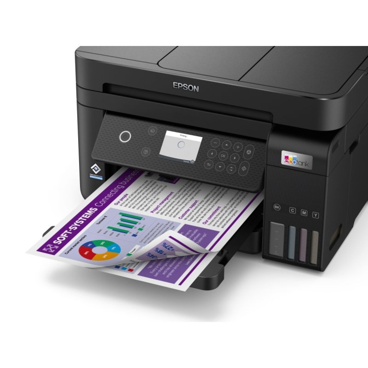 Impressora Jato de Tinta Epson EcoTank ET-3850 Multifunções (Impressão, Cópia, Digitalização), Duplex Auto, Wireless - Image 5
