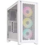 Caixa ATX Corsair iCUE 4000D Airflow RGB Branca