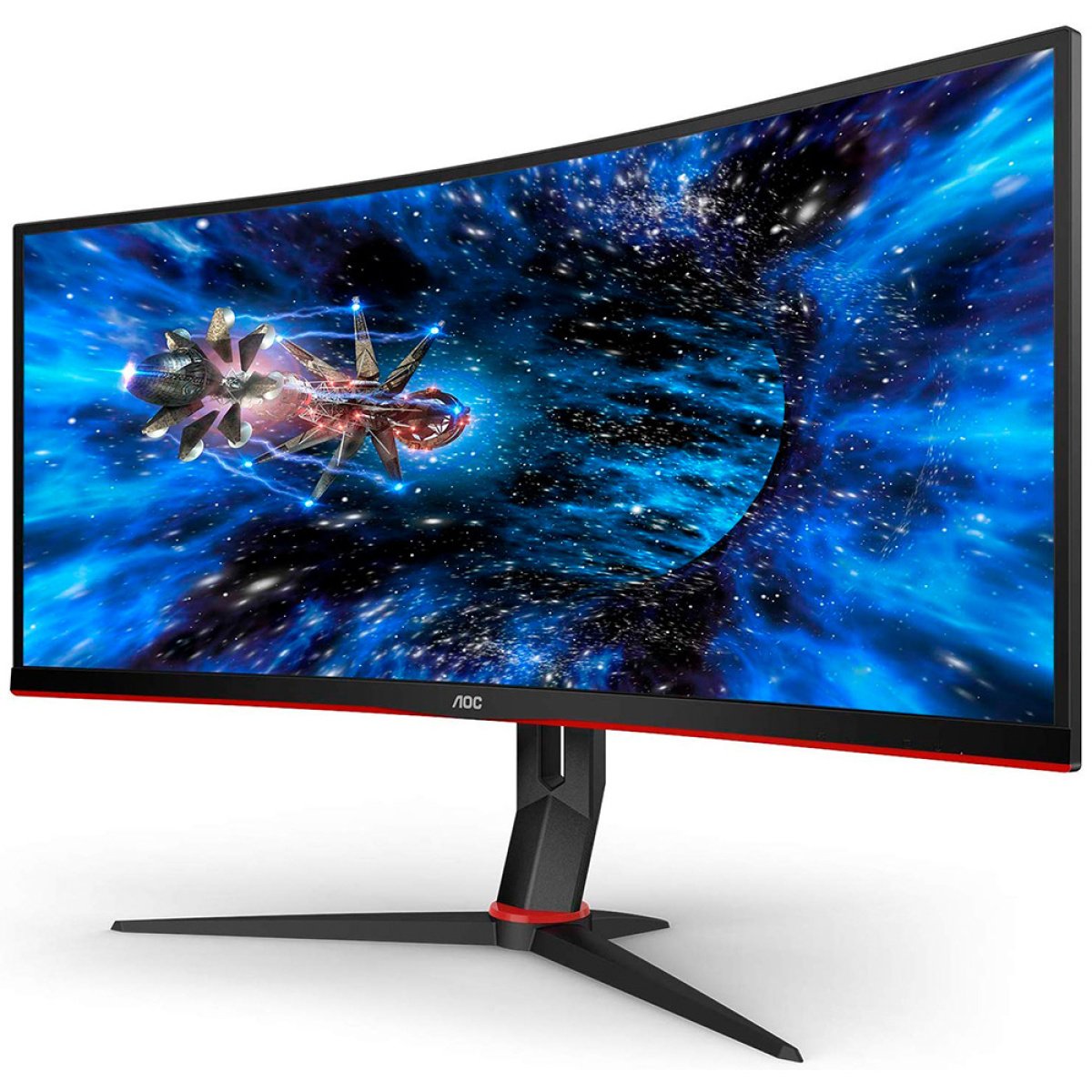 Monitor AOC 34' CU34G2X/BK VA WQHD 21:9 Curvo 144Hz FreeSync - Image 2