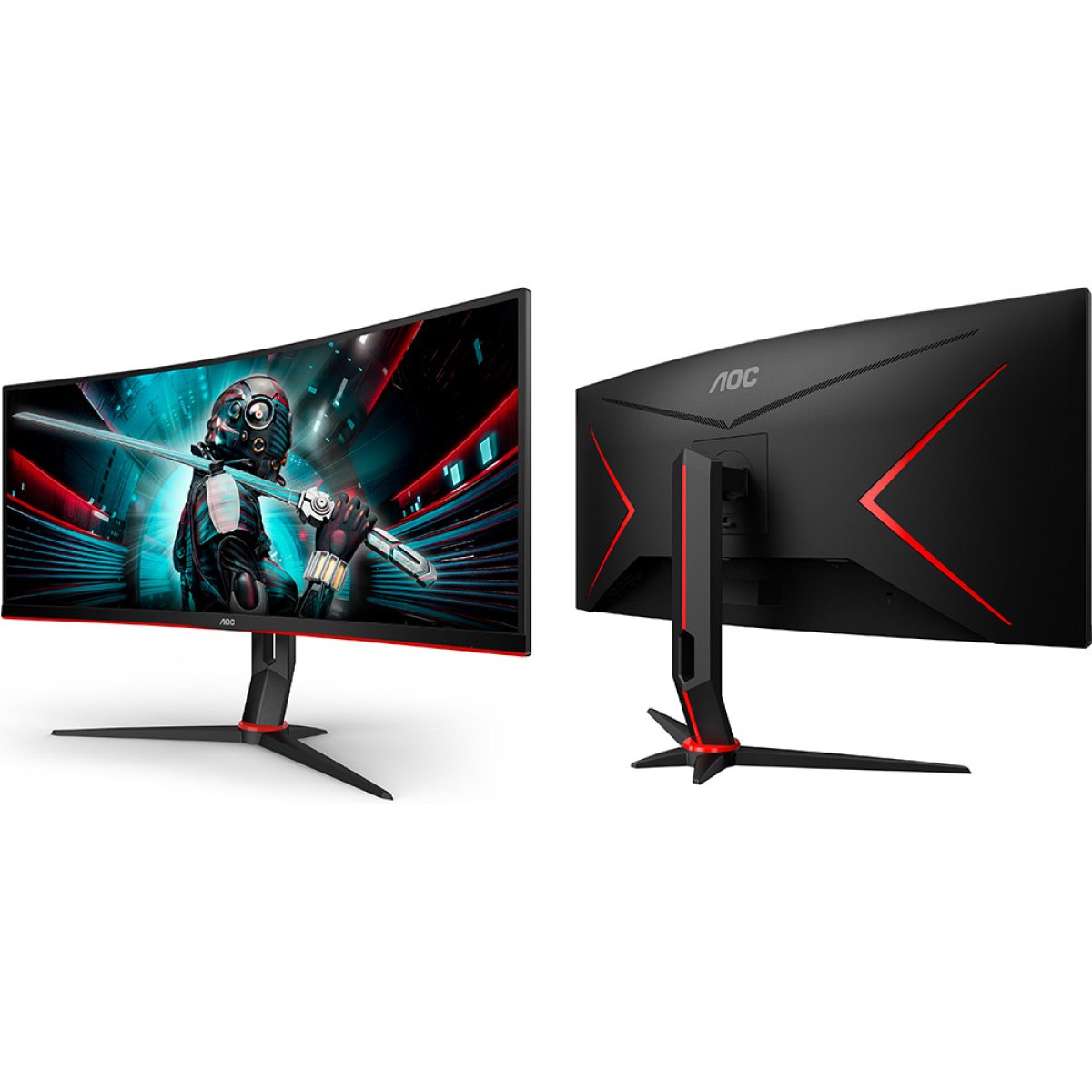 Monitor AOC 34' CU34G2X/BK VA WQHD 21:9 Curvo 144Hz FreeSync - Image 5