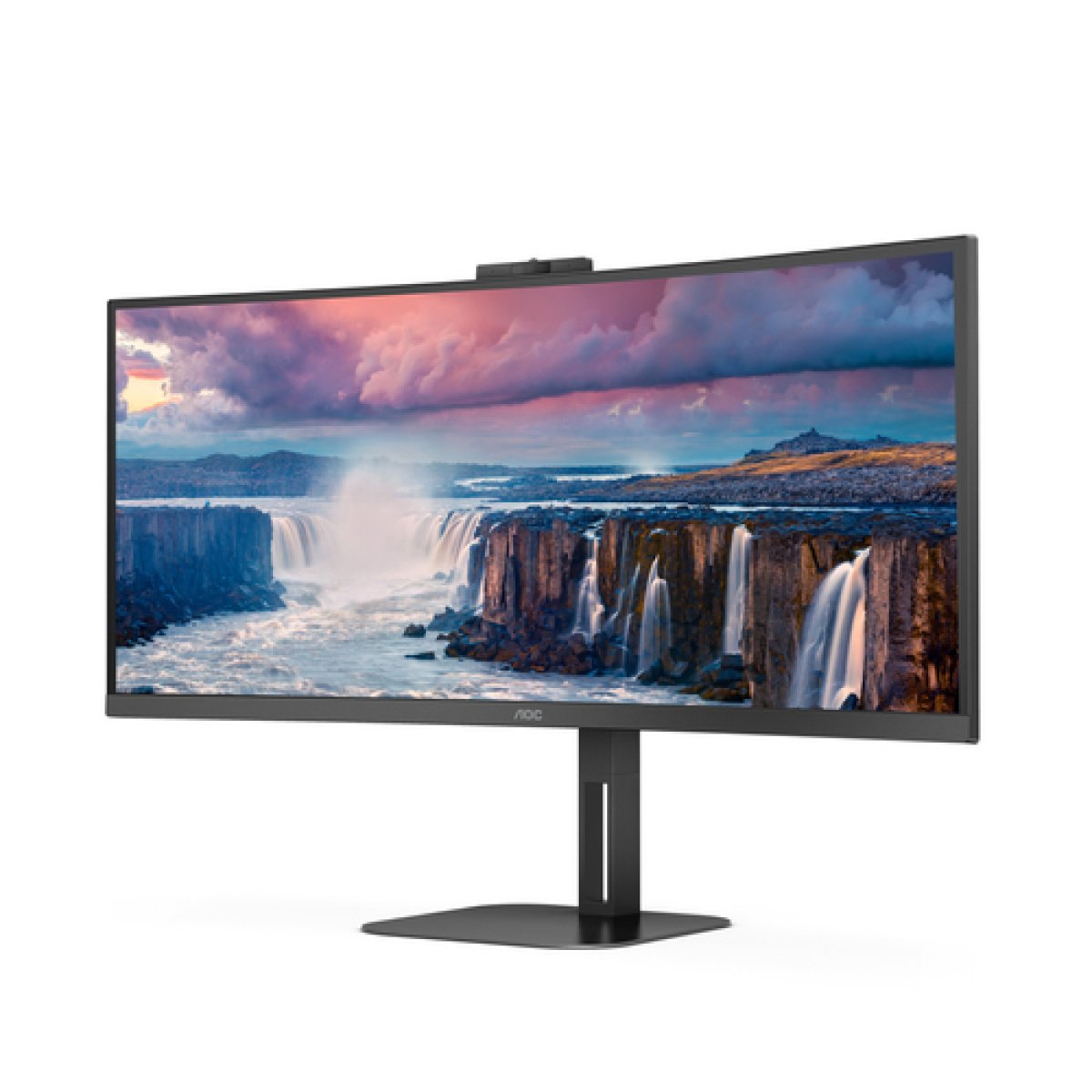 Monitor AOC 34' CU34V5CW/BK VA WQHD 21:9 Curvo 100Hz FreeSync 1ms - Image 2