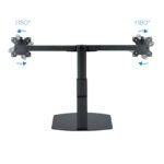 Suporte de Mesa Tabletop Tooq Duplo Tilt e Altura Ajustável 17" a 27" Max. 6kg/Monitor Preto - Image 6