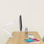 Suporte de Mesa Tooq Tilt e Giratório c/mola 17" a 32" Max. 9Kg Branco - Image 8