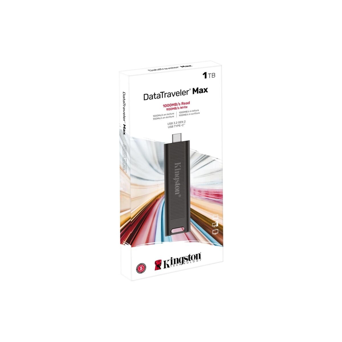 Pen Drive Kingston DataTraveler Max 1TB USB-C 3.2 Gen 2 Preta - Image 2