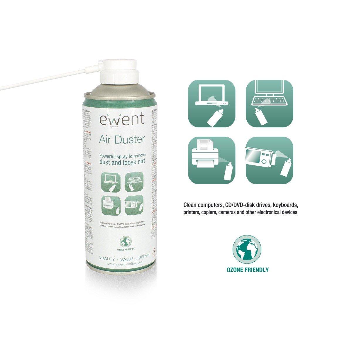 Spray Eliminador de Pó Ewent EW5601 400ml - Image 1