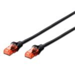 Cabo de Rede Ewent IM1020 Patch Cable CAT 6 UTP 3m Preto