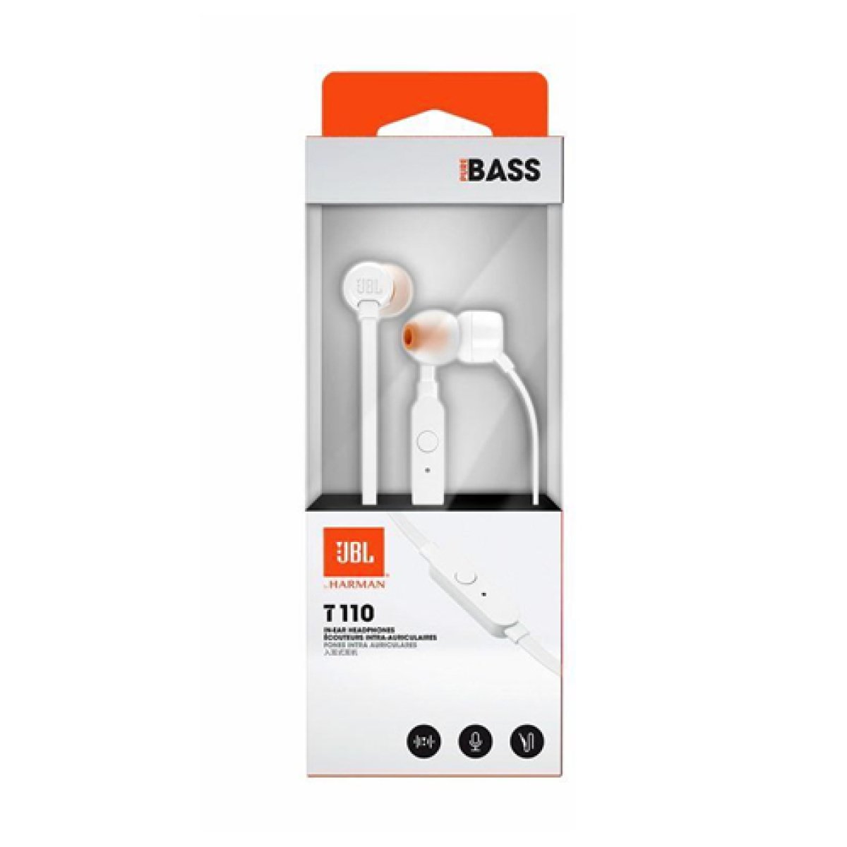 Auriculares JBL T110 Brancos - Image 3