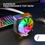Cooler CPU Mars Gaming MCPU-VR ARGB 120mm Preto - Image 4