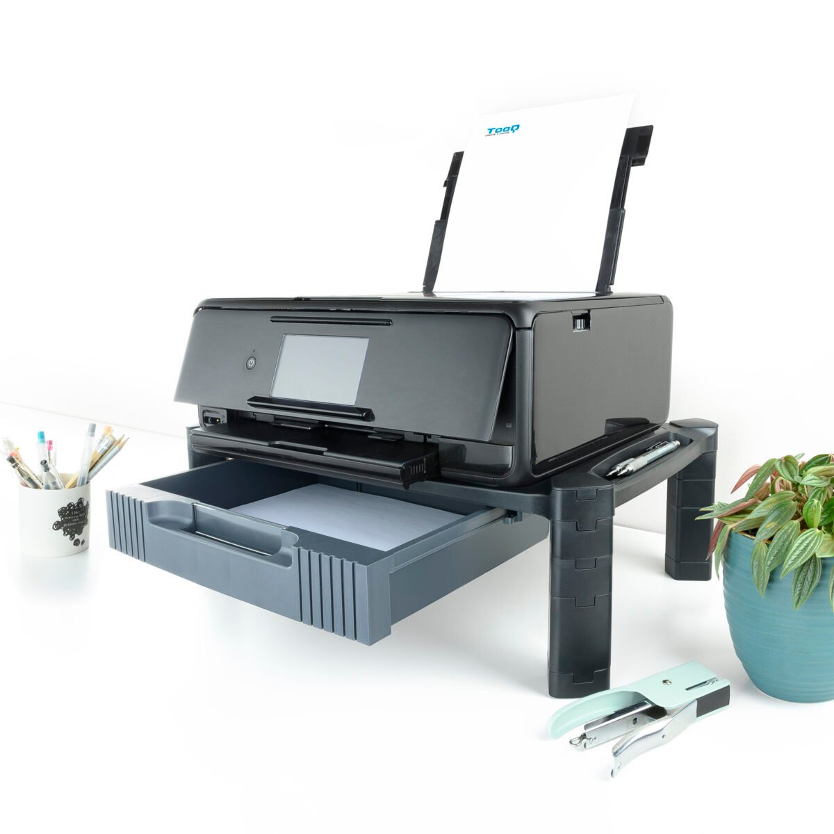 Base Para Monitor / Portáteis Regulável Tooq Multiusos com Gaveta - Image 11