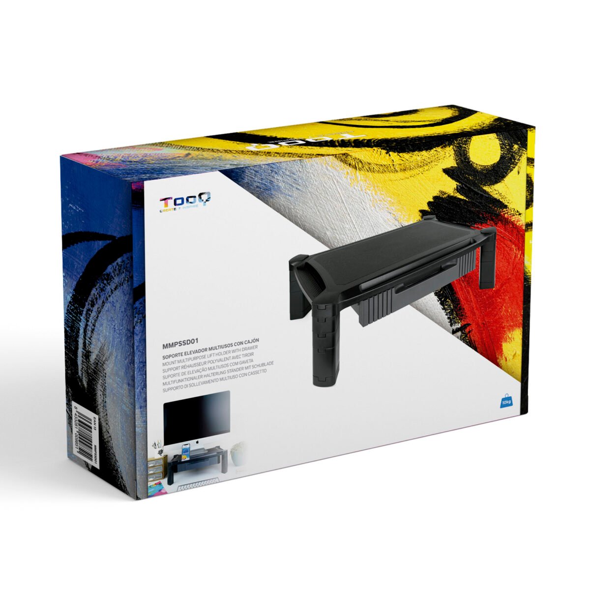 Base Para Monitor / Portáteis Regulável Tooq Multiusos com Gaveta - Image 15