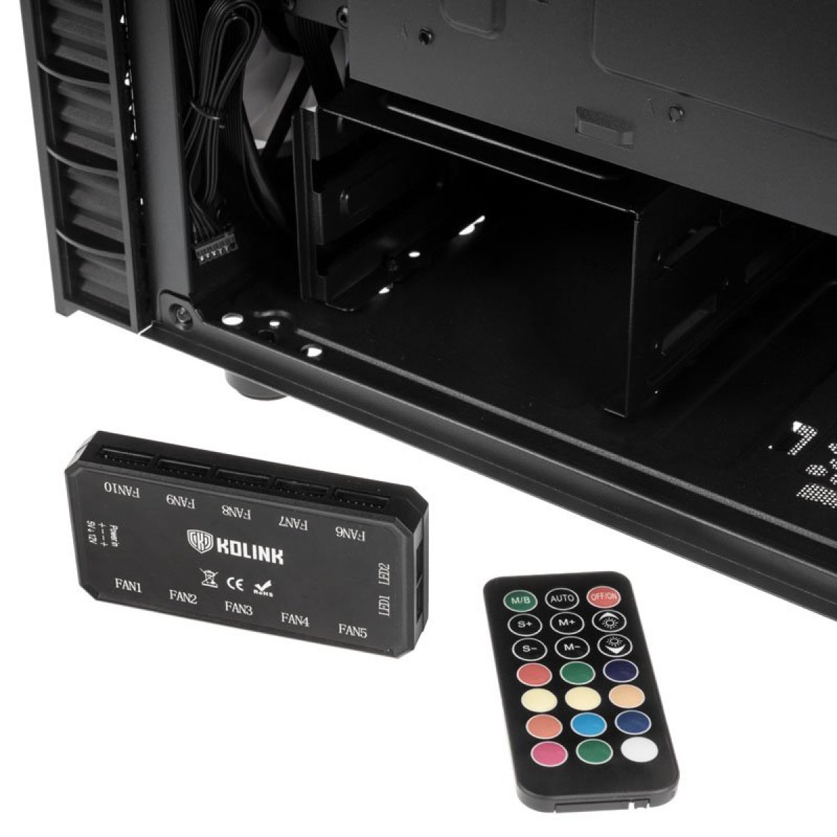 Caixa ATX Kolink Observatory Lite RGB Vidro Temperado - Image 7