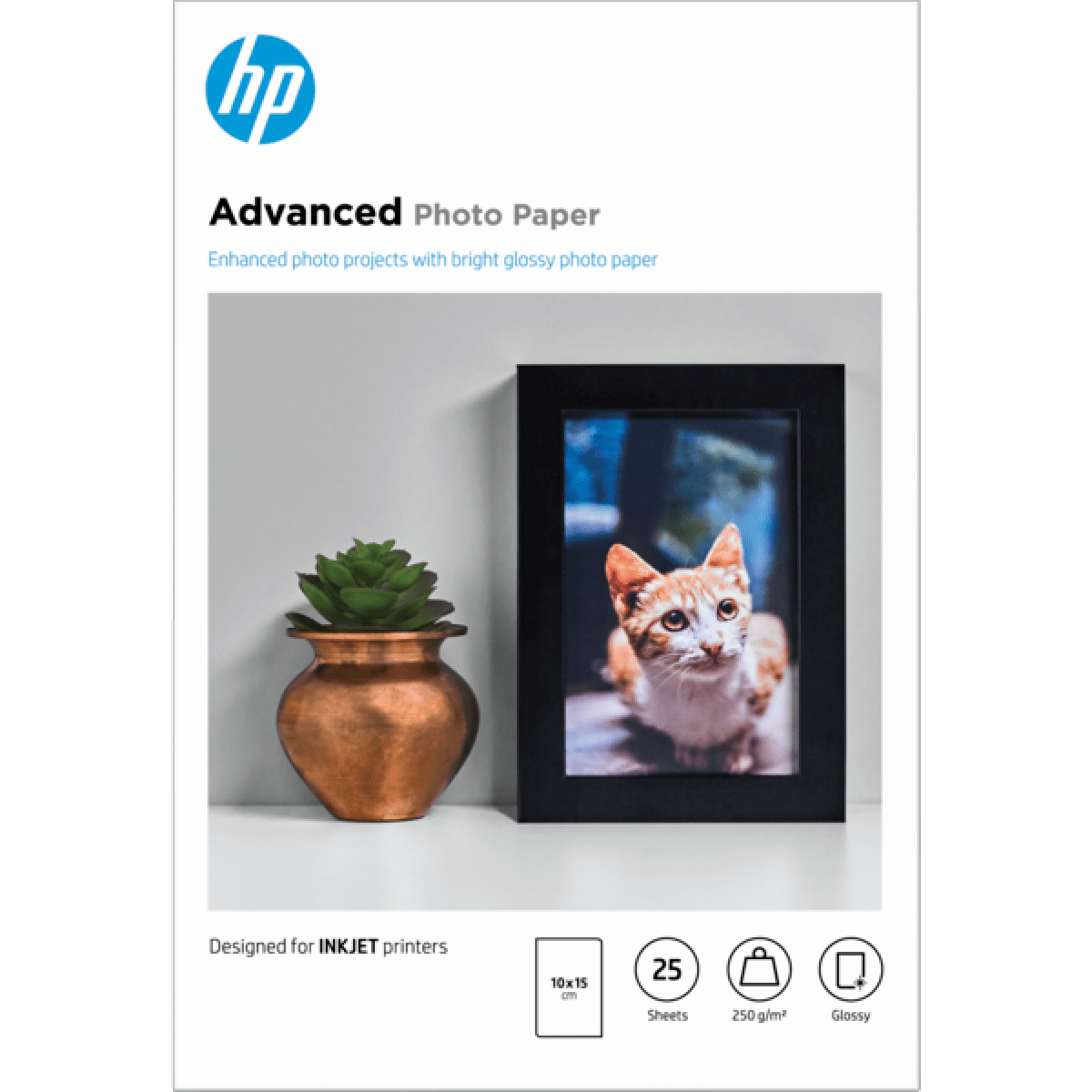 Papel Fotográfico HP Advanced Brilhante 101 x 152 mm (25 folhas) - Image 1