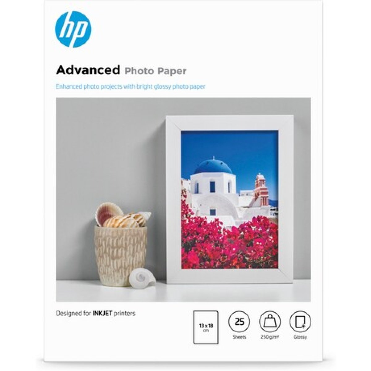 Papel Fotográfico HP Advanced Brilhante 127x178 mm (25 folhas) - Image 1