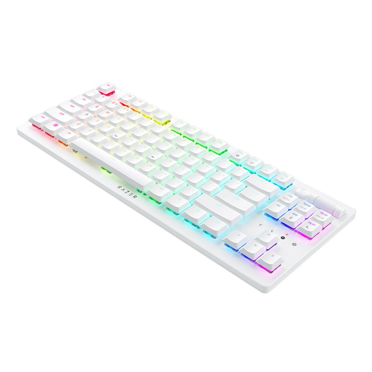 Teclado Mecânico Razer DeathStalker V2 Pro RGB TKL Wireless/Bluetooth Optical Switch (Red) US Branco - Image 2