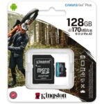 Cartão Memória Kingston Canvas Go! Plus C10 UHS-I U3 V30 A2 microSDXC 128GB + Adaptador SD - Image 2