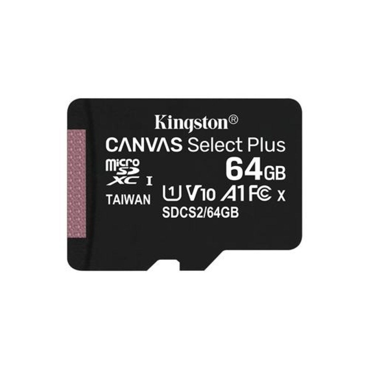 Cartão de Memória MicroSD Kingston 64Gb Class10 (U1) FullHD Canvas Select Plus 100MB/s - Image 1