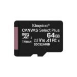 Cartão de Memória MicroSD Kingston 64Gb Class10 (U1) FullHD Canvas Select Plus 100MB/s