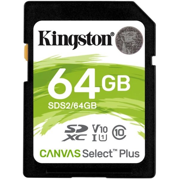 Cartão Memória Kingston Canvas Select Plus C10 U1 UHS-I SDXC 64GB
