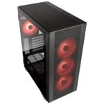 Caixa ATX Kolink Stronghold Prism RGB Aluminio Preta - Image 2