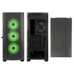 Caixa ATX Kolink Stronghold Prism RGB Aluminio Preta - Image 3
